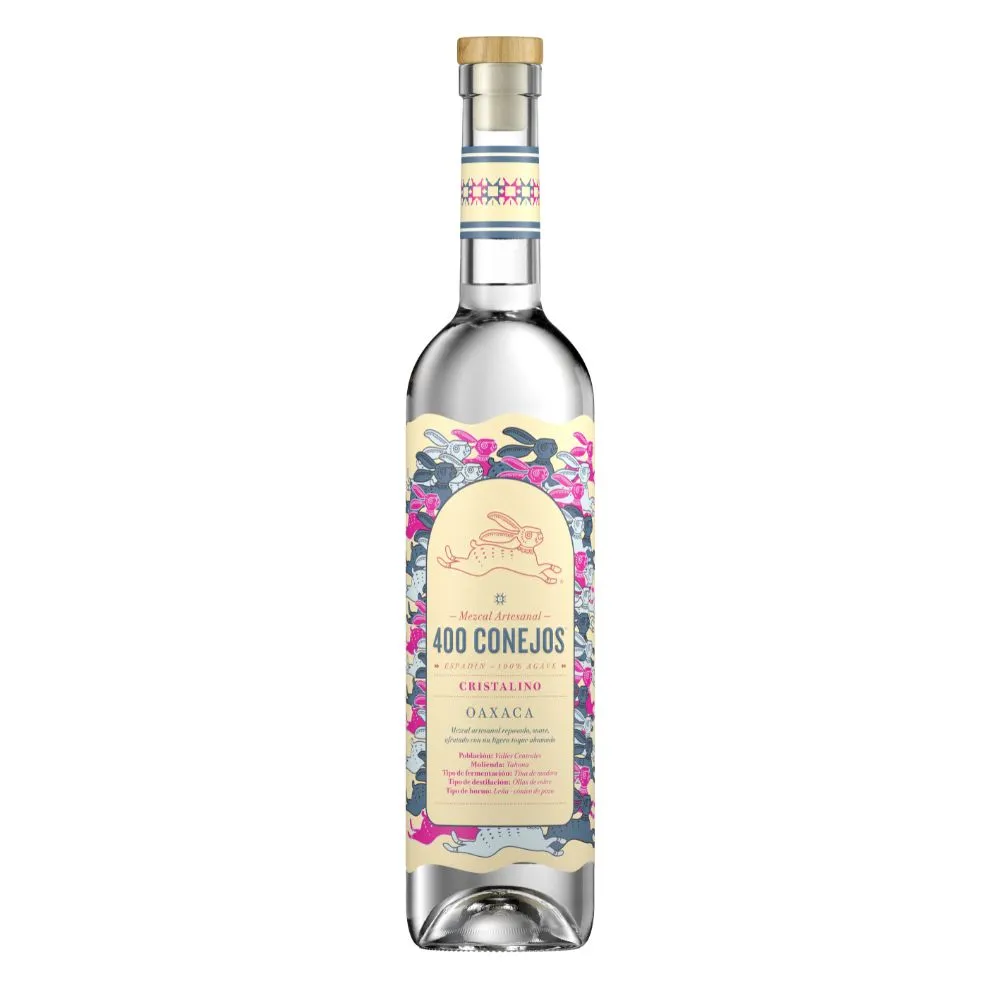 MEZCAL 400 conejos cristalino 700 ml