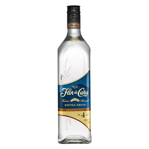 RON Flor De Caña Blanco Extra Dry 4 Años 750ml