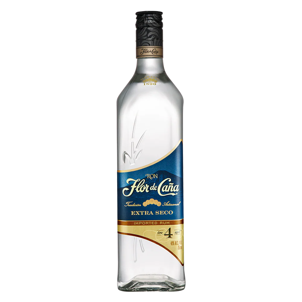 RON Flor De Caña Blanco Extra Dry 4 Años 750ml
