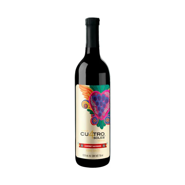 VINO Tinto Cuatro Soles Cabernet Sauvignon 750ml