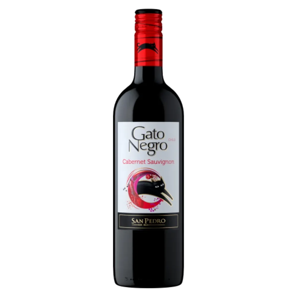 VINO Tinto Gato Negro Cabernet Sauvignon Valle Central 750 ml