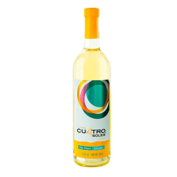 Vino Blanco Cu4tro Soles Afrutado 750ml