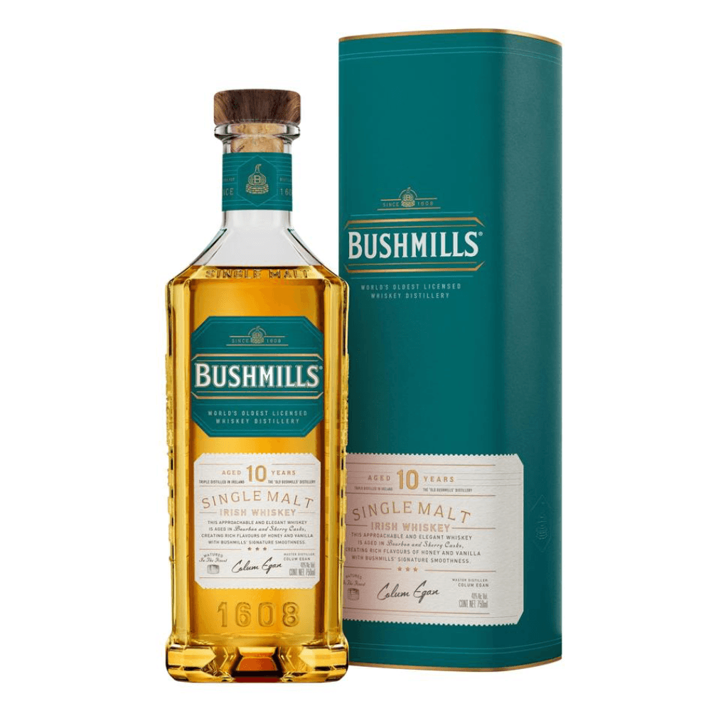 WHISKY Bushmills 10 Años Single Malt Irlandés 750 ml