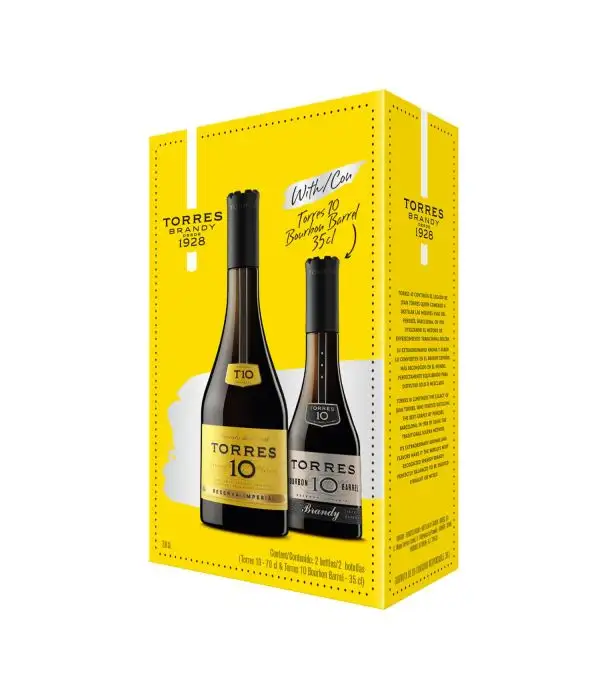 Brandy Torres 10 700 ml + Brandy Torres Bourbon Barrel 350 ml