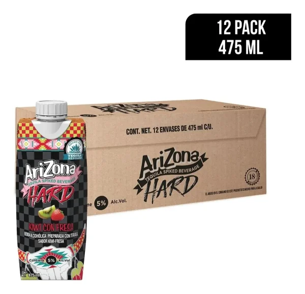 COOLER Arizona Hard 475ml 12 Pack Sabor Surtido